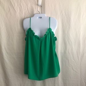 1. State XL green tank blouse